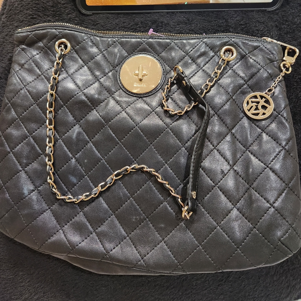 DKNY Leather Tote Bag